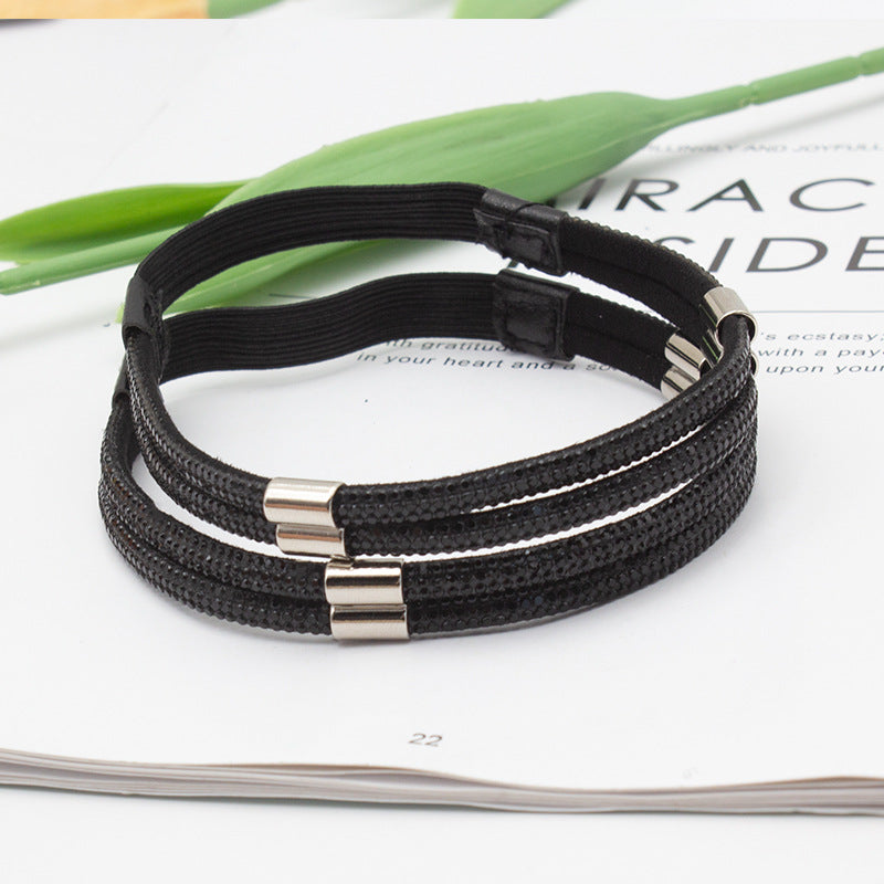 Stainless Steel Heart Magnet Bracelet & Adjustable Shoe Strap Heel Grip