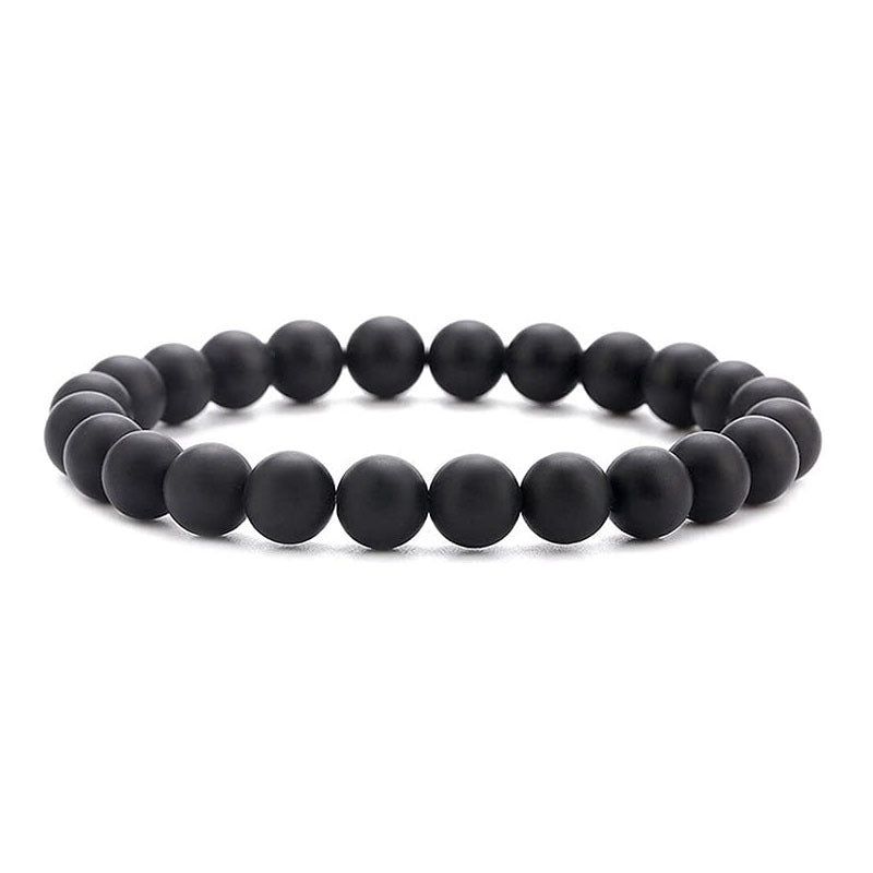 Fashion 8mm Agate Tiger Eye Hematite Crystal Beaded Bracelet Set