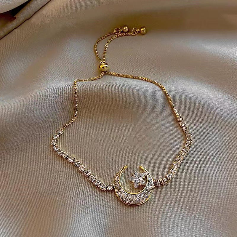 Sweetheart Alloy Pearl Rhinestone Bracelet for Women - Elegant Heart Design
