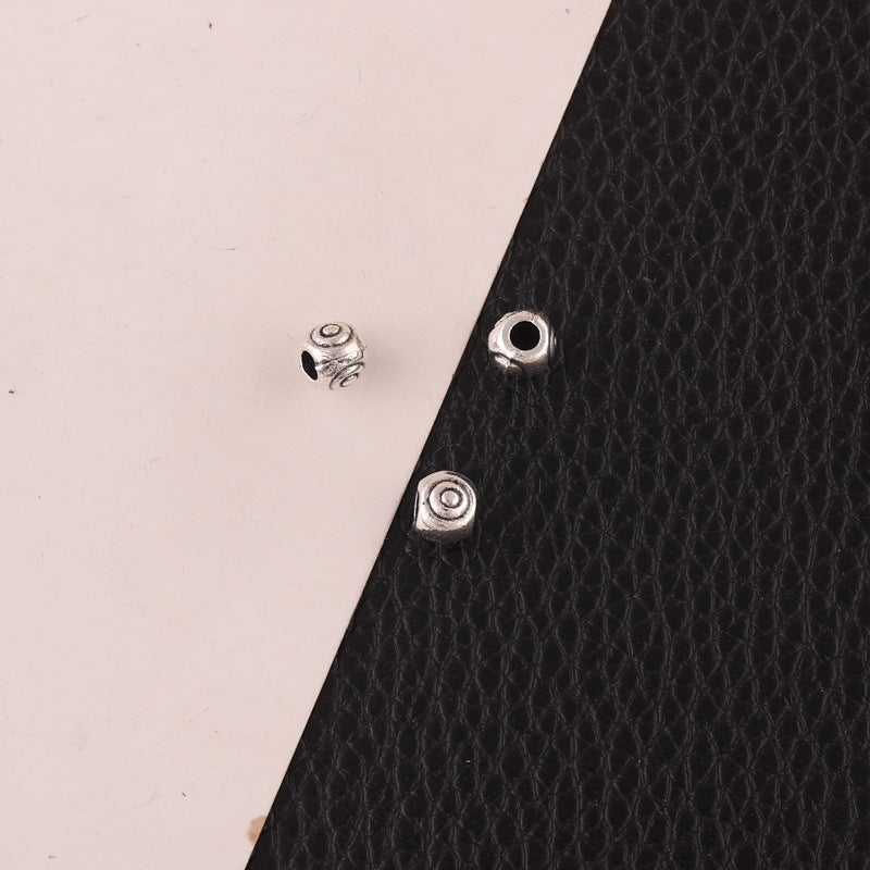 European American Fashion Metal Skull Earrings with Tibetan Silver Beads for DIY Jewelry