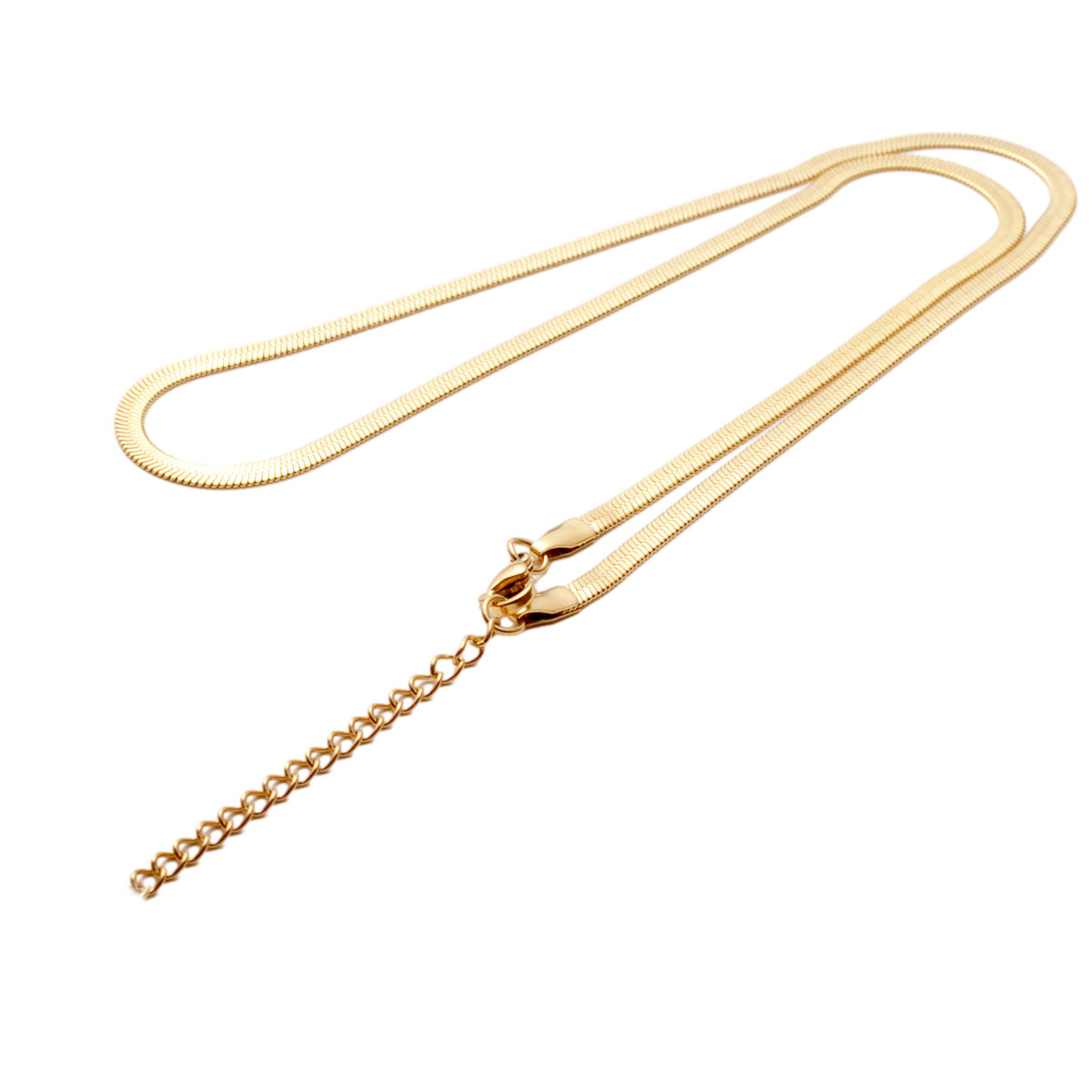 Simple Geometric Stainless Steel Blade Chain Necklace