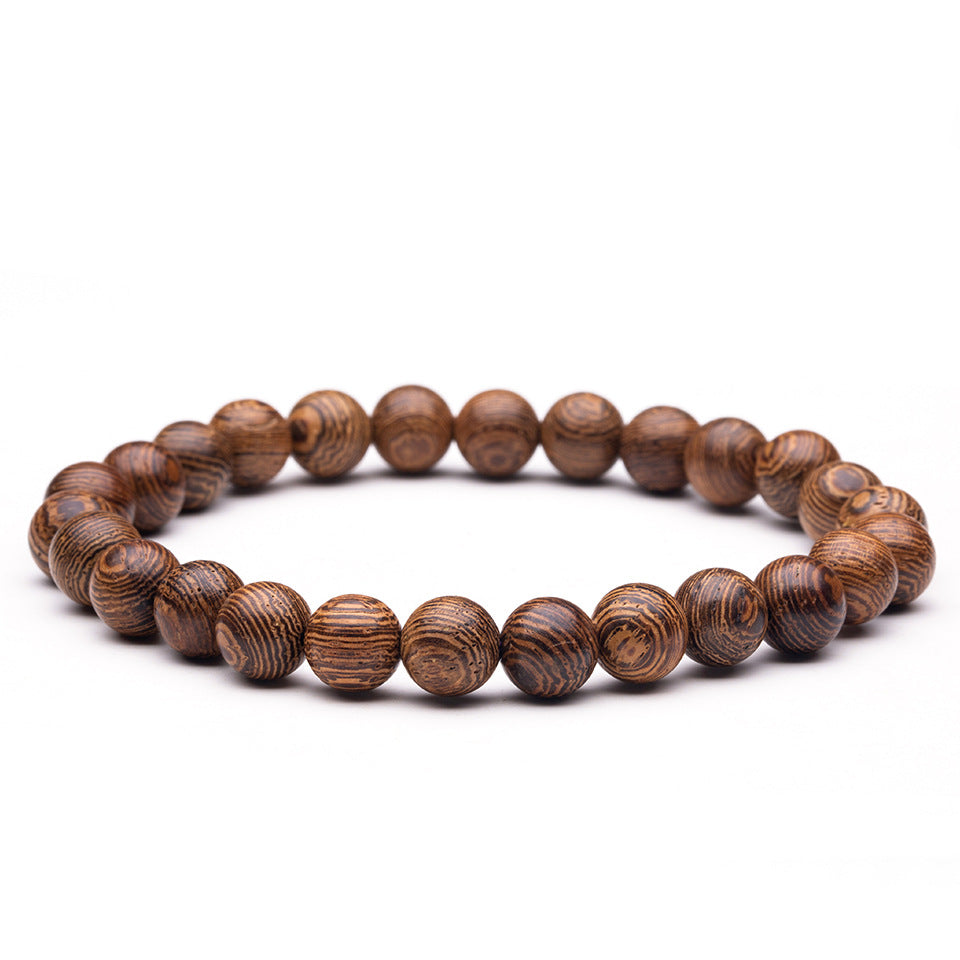 Black Dragon Pattern Matte Stone Beaded Yoga Bracelet
