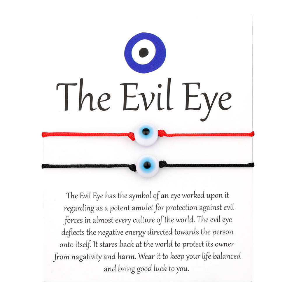 Evil Eye Red String Unisex Bracelet - Turkish Inspired Woven Design