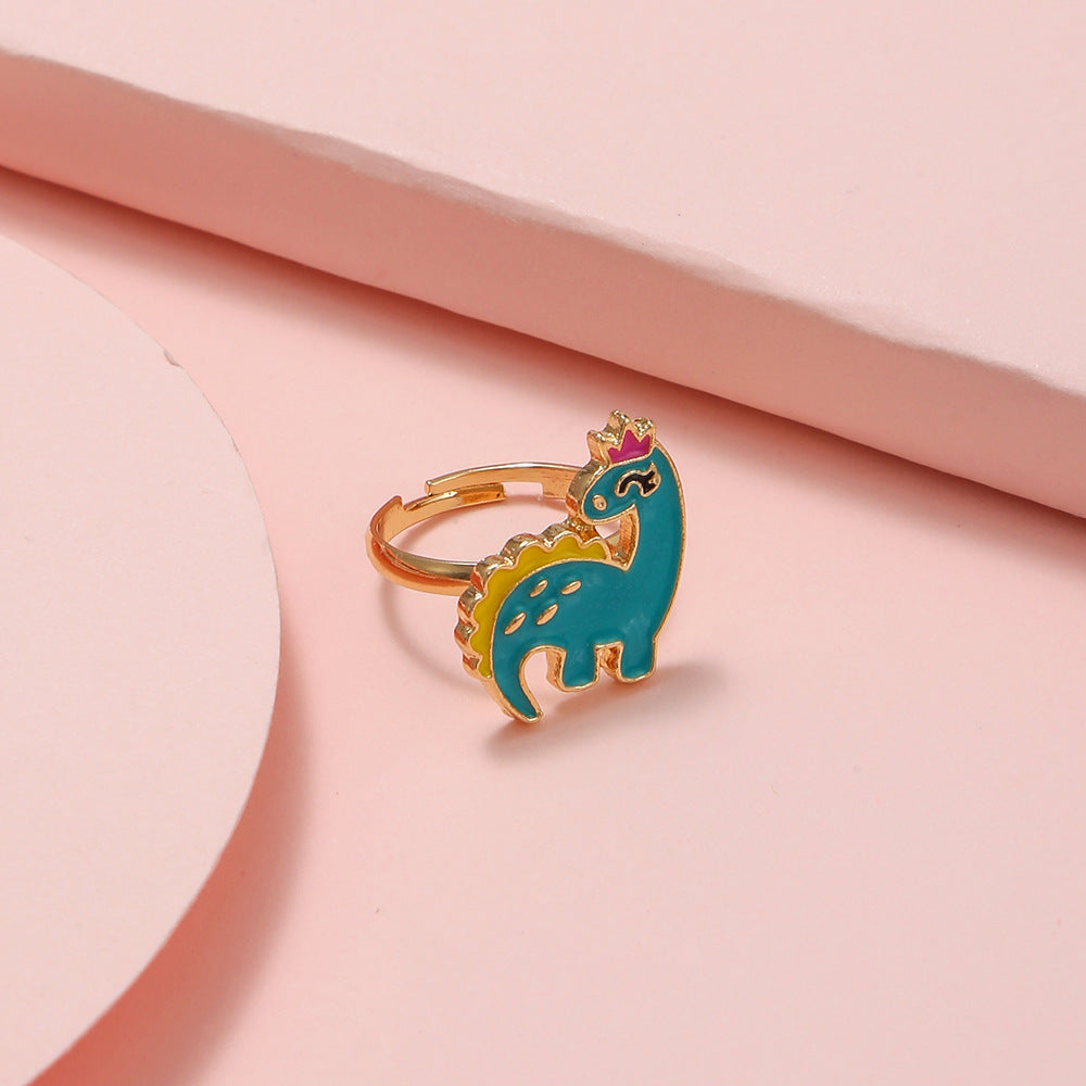Cute Cartoon Adjustable Kid's Rings - Panda, Unicorn, Dinosaur, Owl, Ice Cream Designs