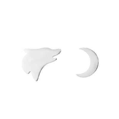 1 Pair Geometric Letter Stainless Steel Earrings