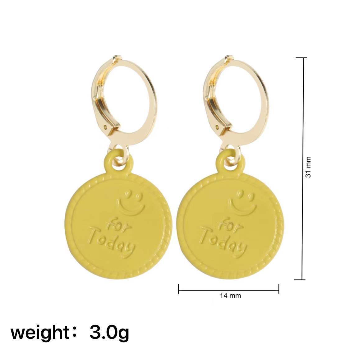 Creative Butterfly Flower Smiley Face Leaf Drop Earrings