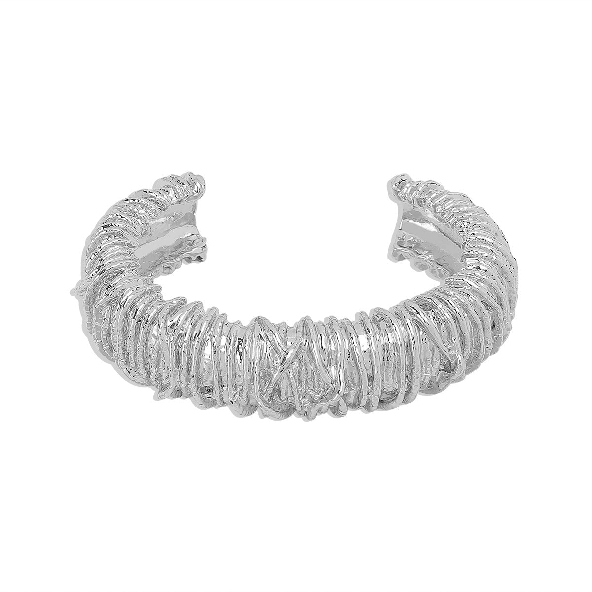 Modern Minimalist Solid Color Alloy Women's Open Cuff Bracelet