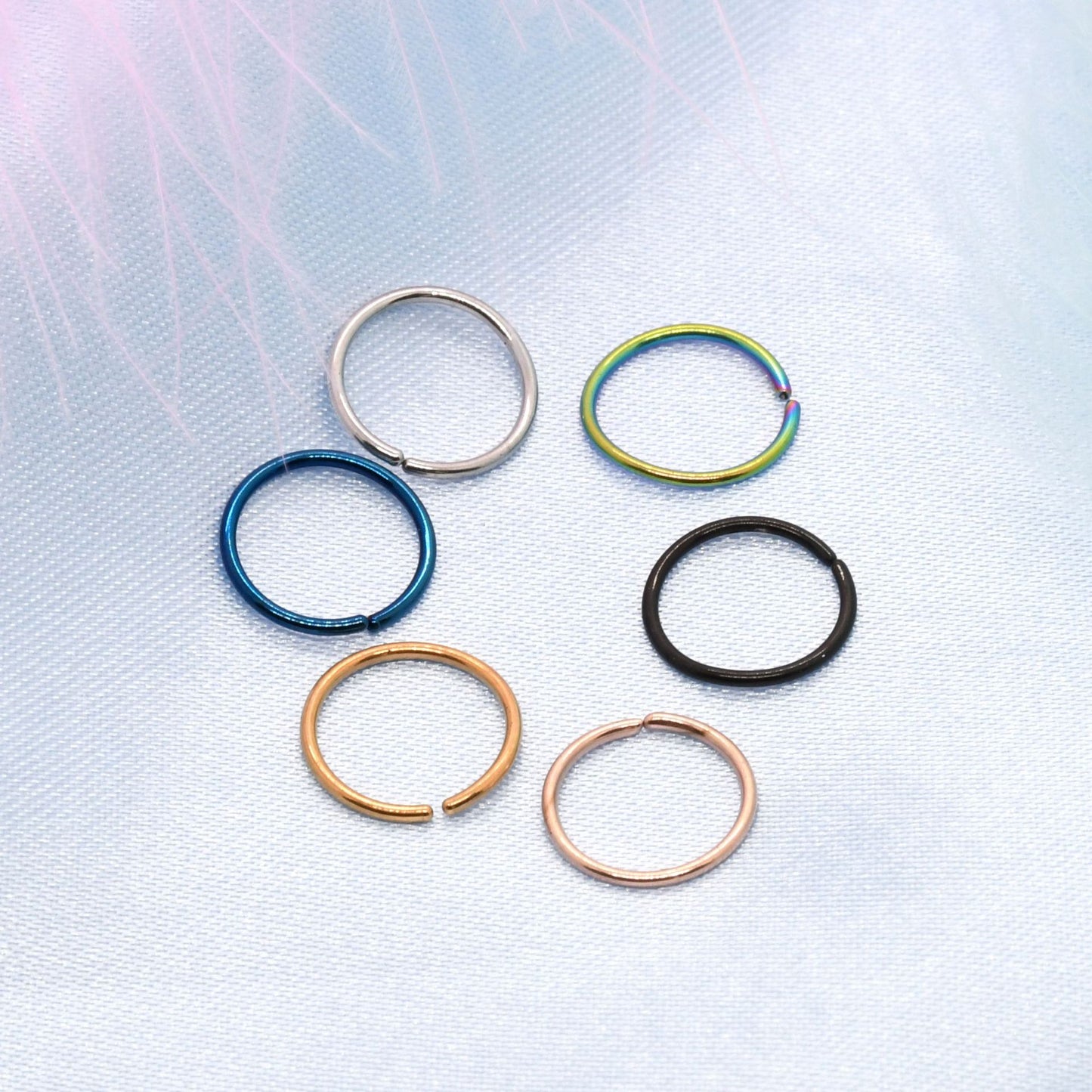 316L Stainless Steel Multifunctional Piercing Jewelry - Ear, Nose, and Lip Ring