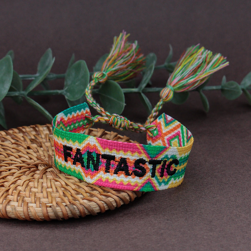Retro Bohemian Heart Shape Rope Braid Women's Bracelet