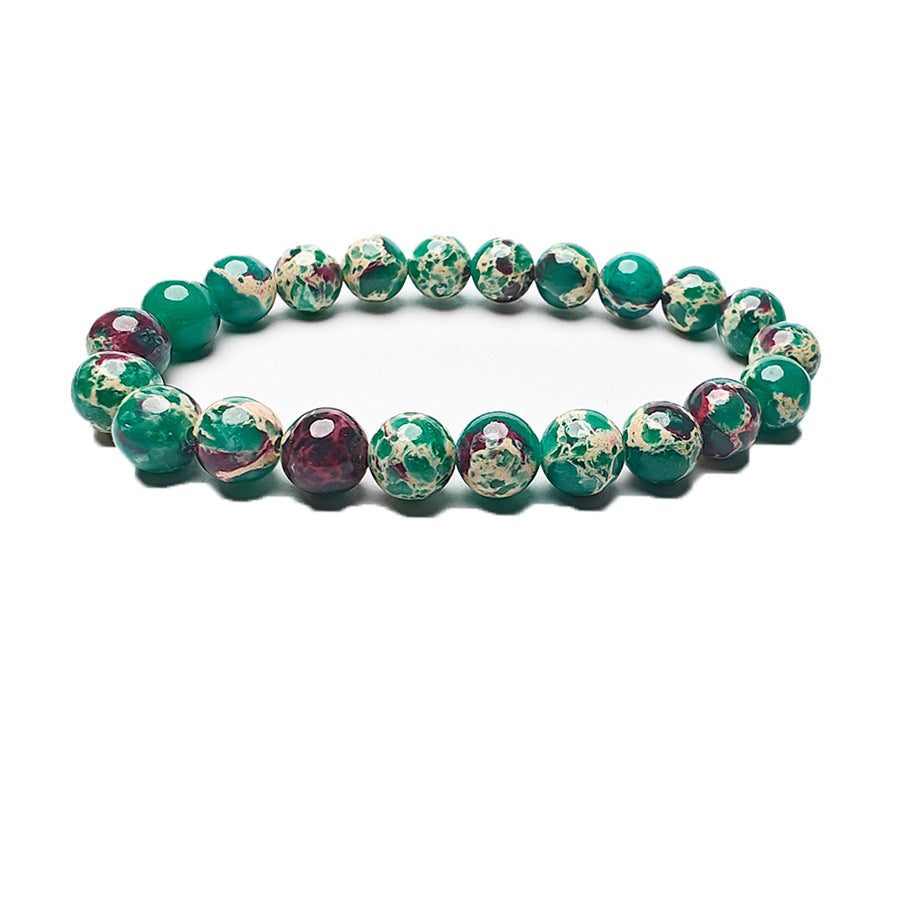 Geometric Natural Stone Agate and Tiger Eye Beaded Unisex Bracelet Set