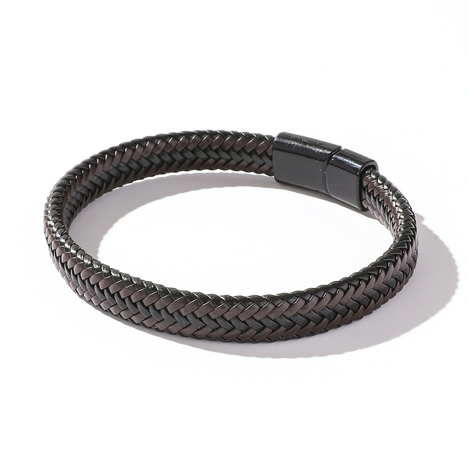 Hand-Woven Magnetic Clasp Bracelet for Men and Women - Simple Jewelry