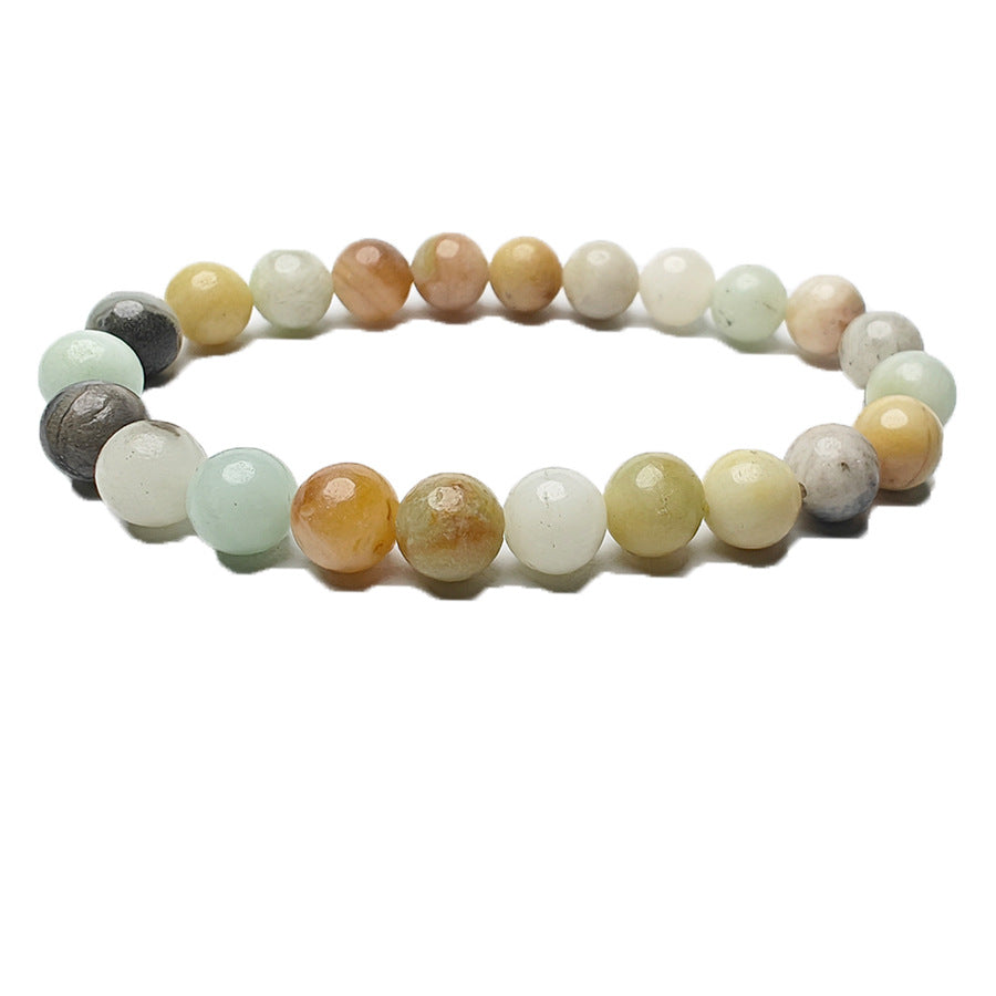 Geometric Natural Stone Agate and Tiger Eye Beaded Unisex Bracelet Set
