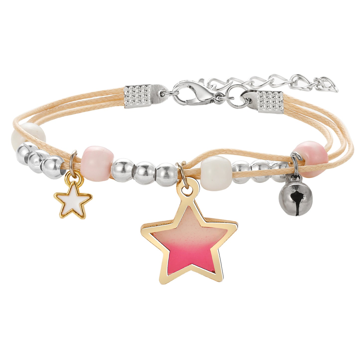 Ethnic Ceramic Beads Ice Cream Charm Bracelet