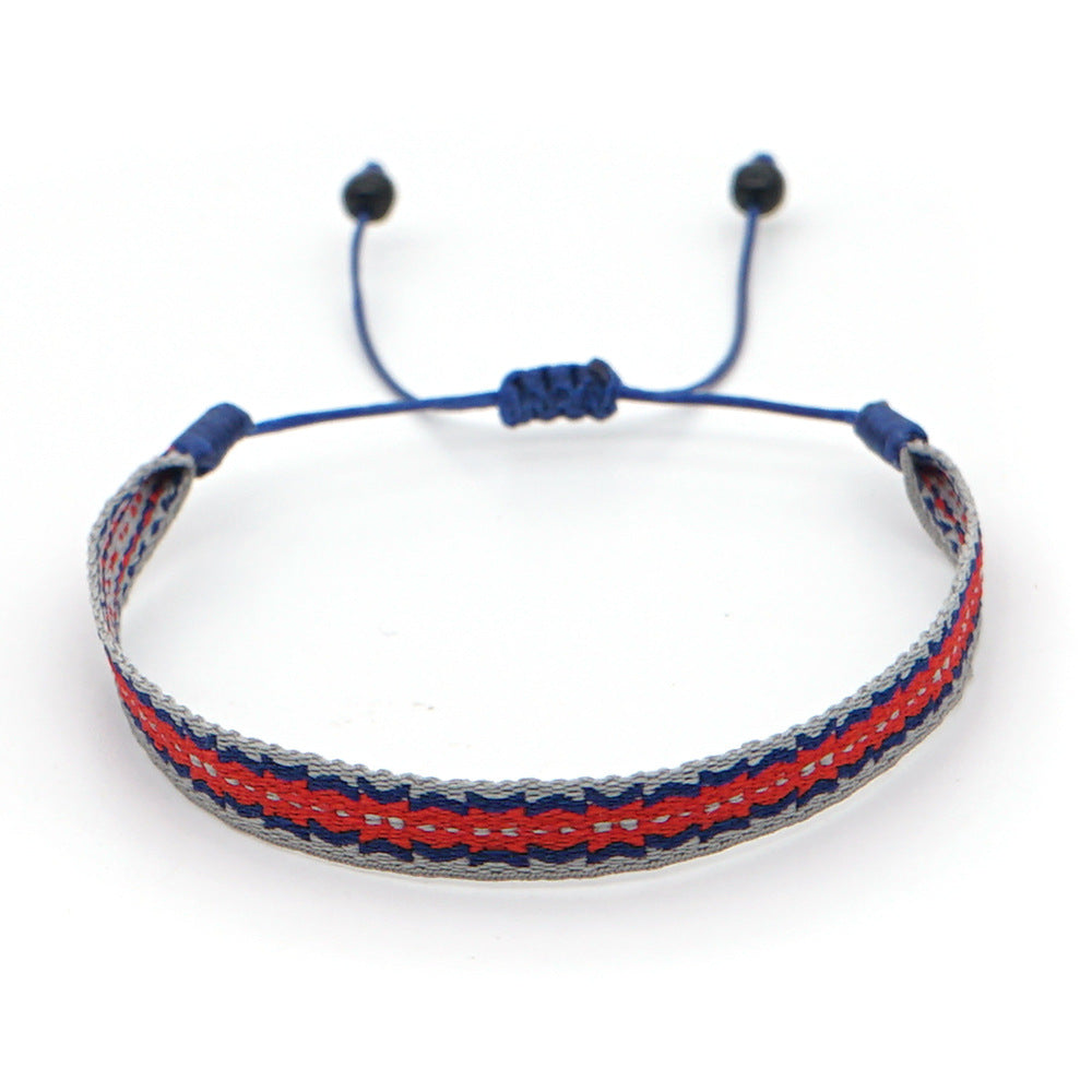 Spanish Vintage Palace Pattern Bohemian & Nepalese Handmade Woven Bracelet