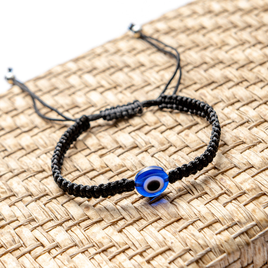 Ethnic Evil Eye Palm Cotton Thread Braided Unisex Bracelet