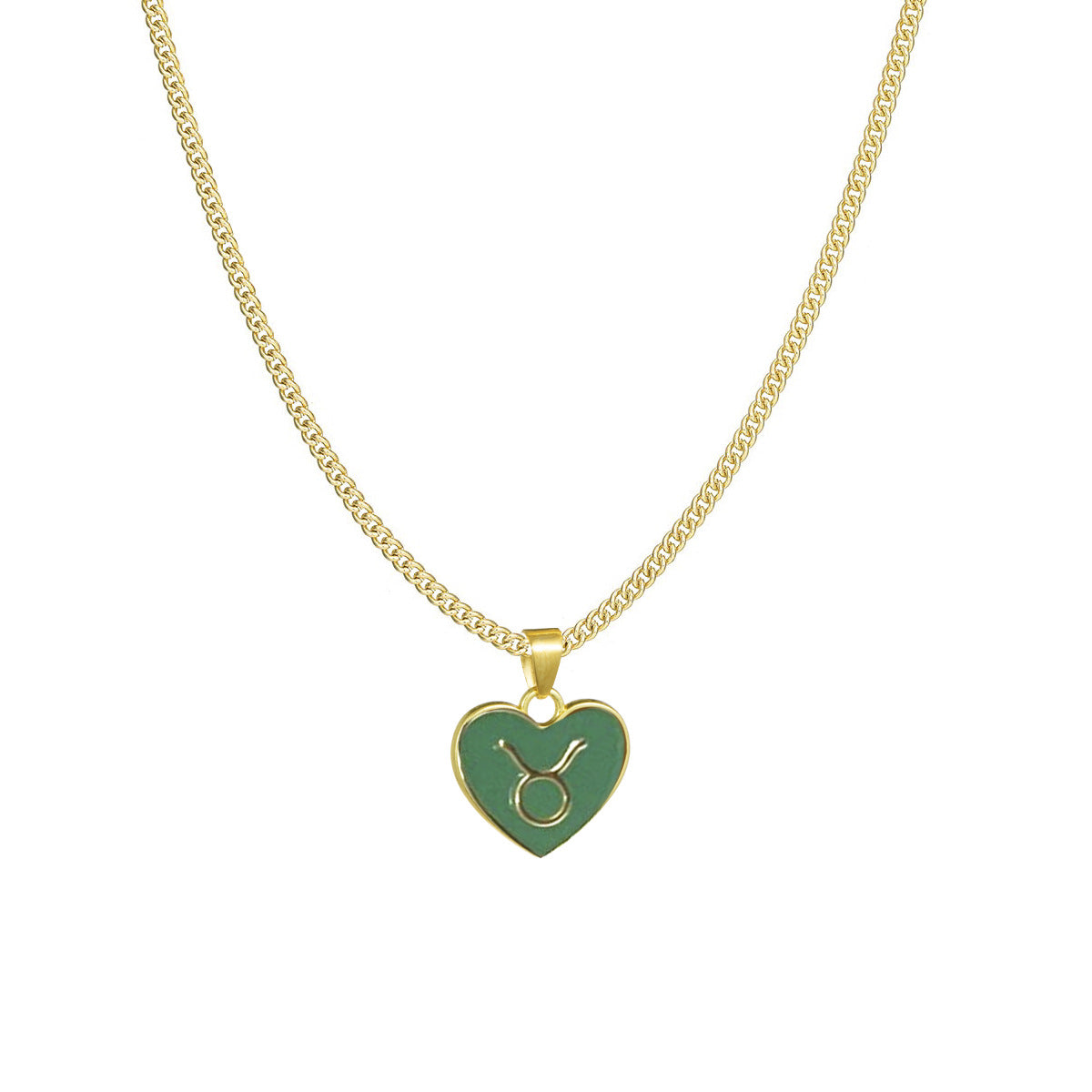 New Fashion Creative Zodiac Heart Pendant Necklace for Women