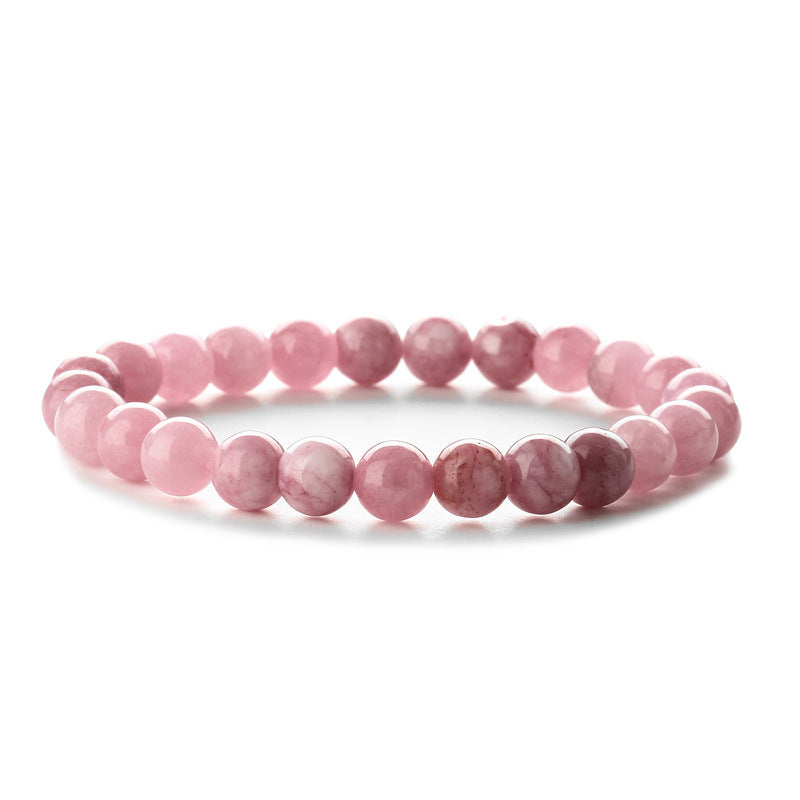 Retro Geometric Amethyst Agate Beaded Bracelet Set