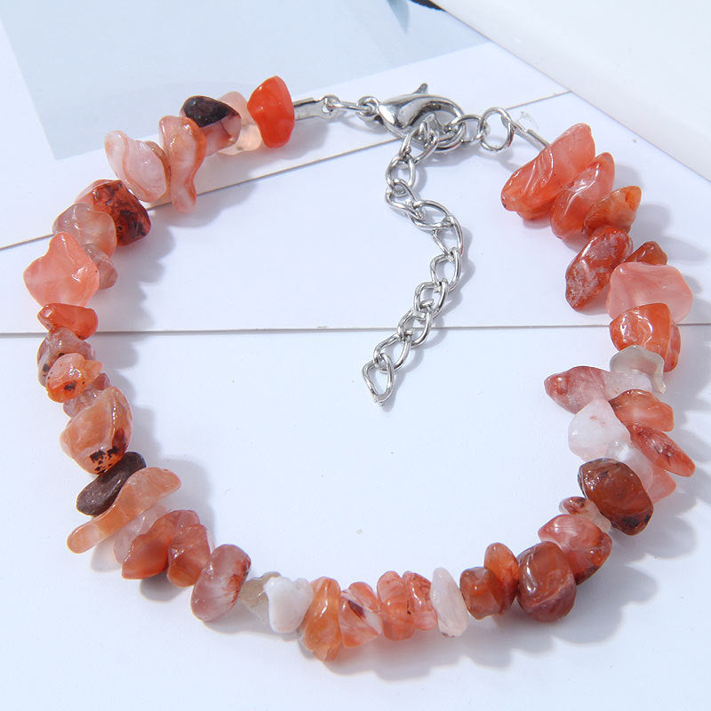 Fashion Minimalist Pink Gravel Shell Bracelet