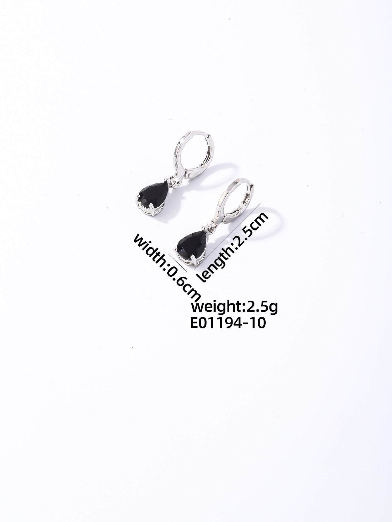 1 Pair Elegant Vintage Zircon Inlay Stainless Steel Drop Earrings