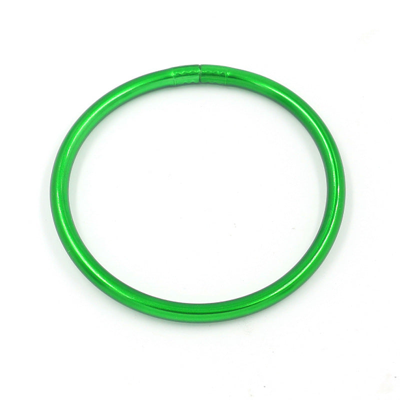Geometric Unisex Polyester and Metallic PVC Silicone Bracelets