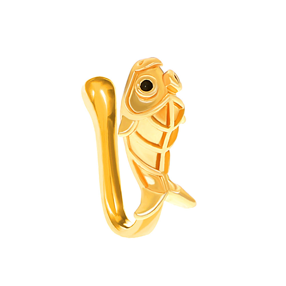 Adjustable Retro Copper Zircon U-Shaped Nose Clip Piercing Jewelry