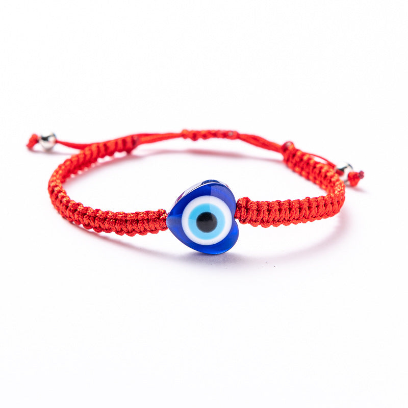 Ethnic Evil Eye Palm Cotton Thread Braided Unisex Bracelet