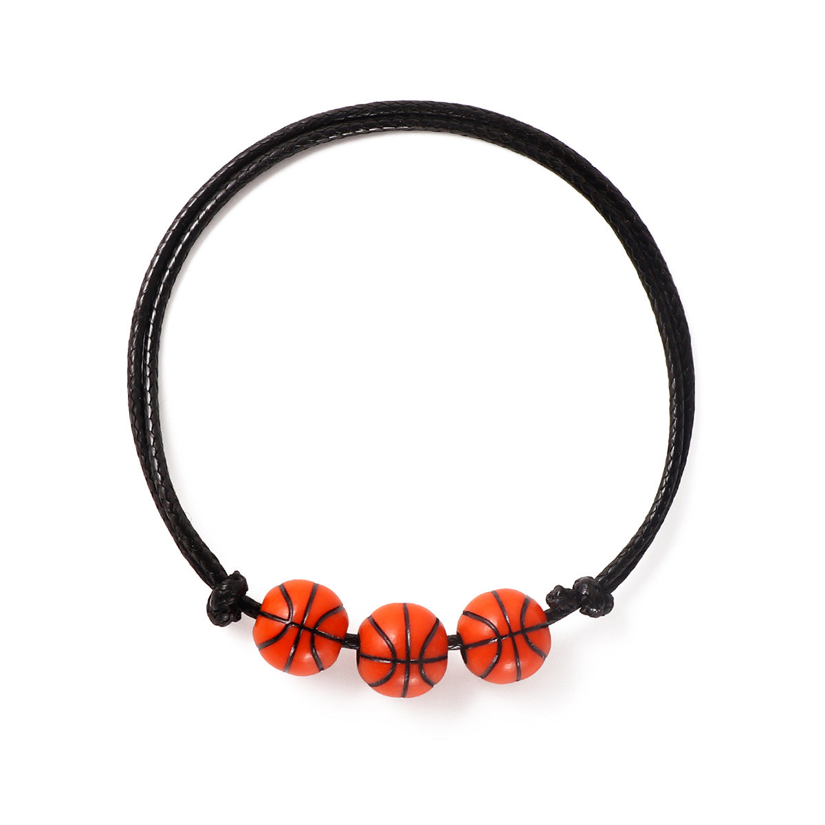 Geometric Resin Sports Beaded Bracelet Set for Unisex