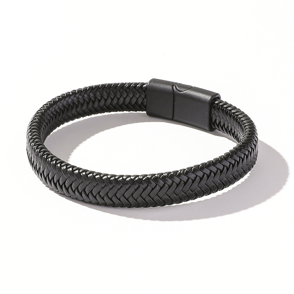 Hand-Woven Magnetic Clasp Bracelet for Men and Women - Simple Jewelry