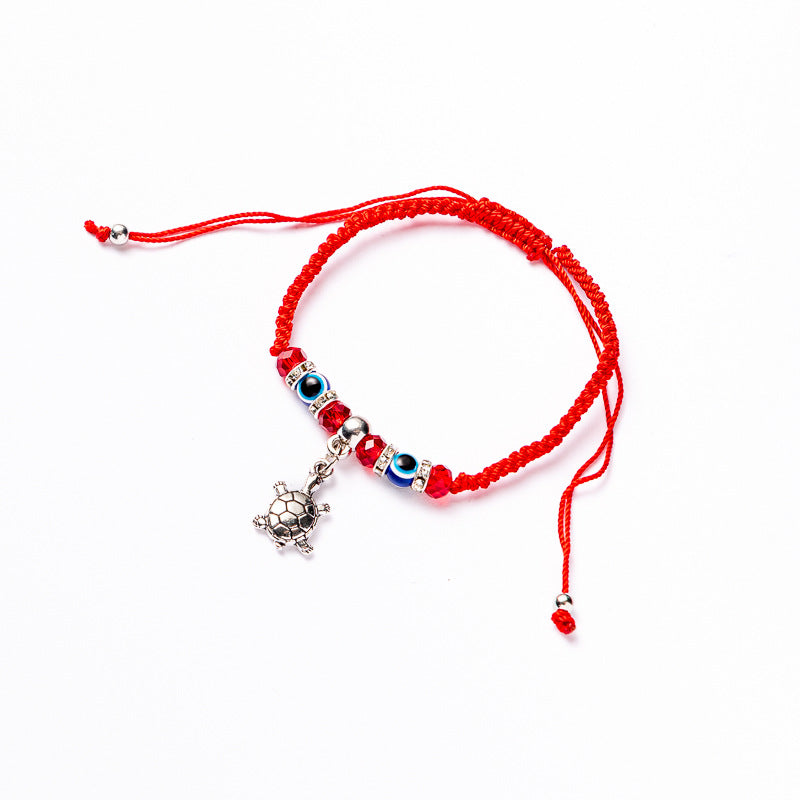 Ethnic Evil Eye Palm Cotton Thread Braided Unisex Bracelet