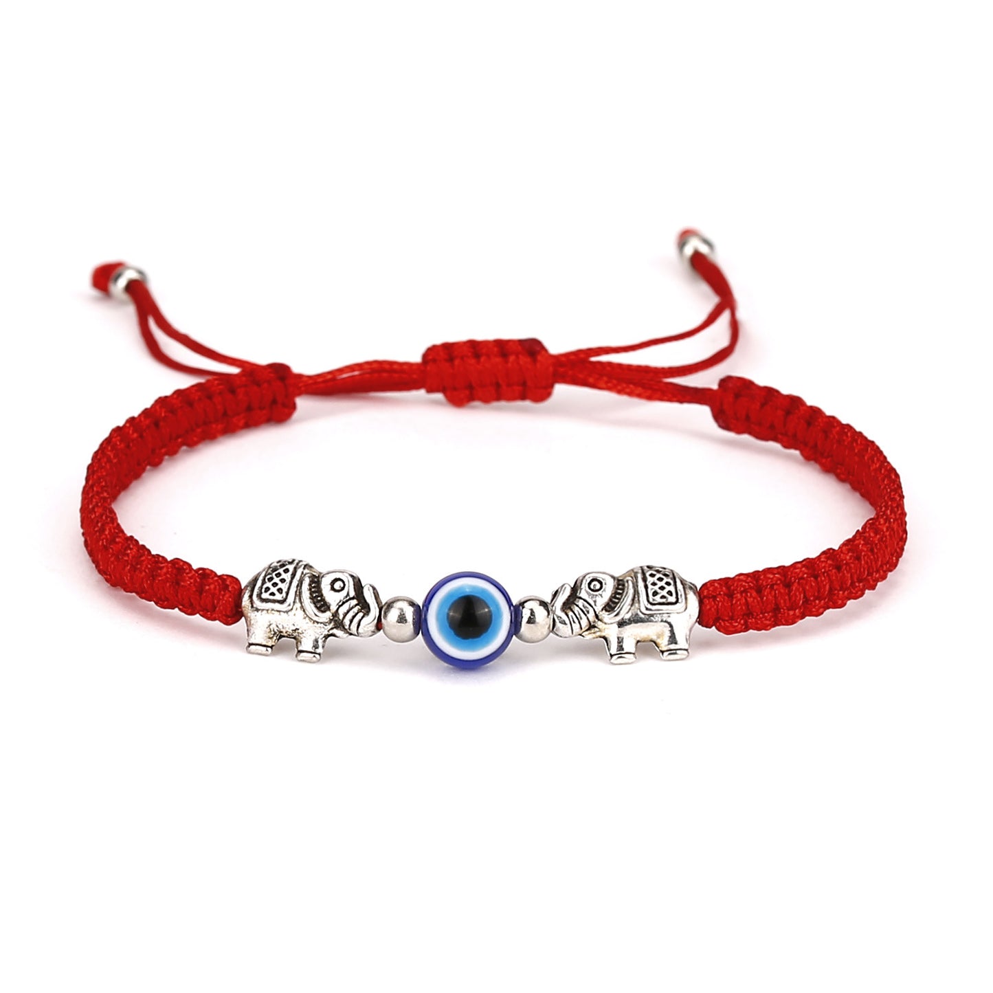 Vintage Evil Eye Palm Adjustable Red Rope Bracelet