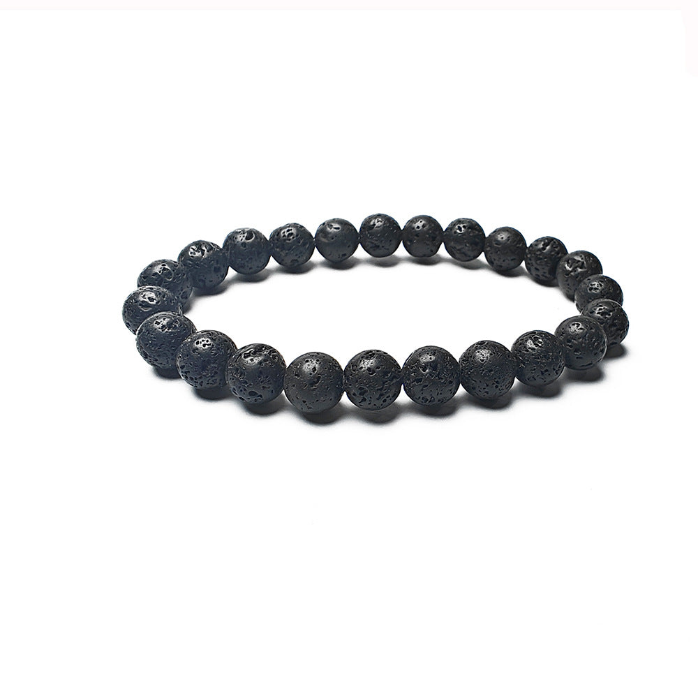 Geometric Natural Stone Agate and Tiger Eye Beaded Unisex Bracelet Set