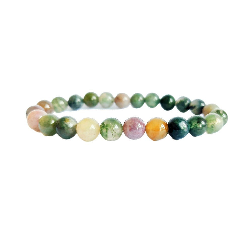 Geometric Natural Stone Agate and Tiger Eye Beaded Unisex Bracelet Set