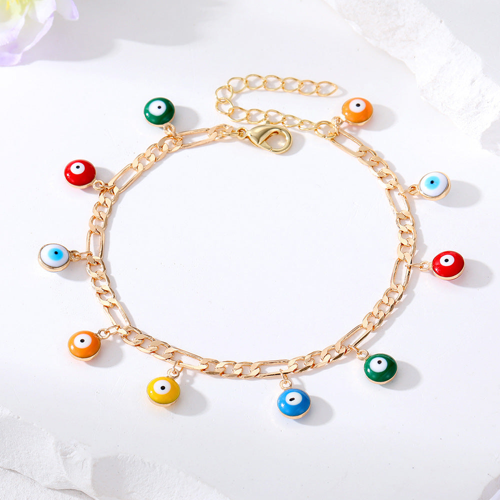 Fashion Bohemian Multi-Eye Tassel Alloy Women's Bracelet