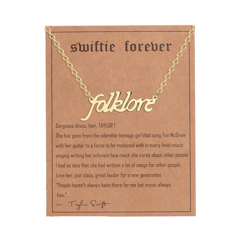 Simple Letter Stainless Steel Pendant Necklace - Gold Plated Fashion Accessory