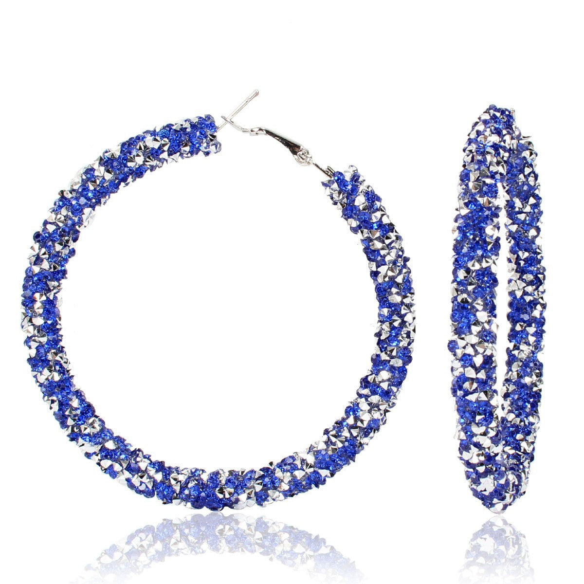 Fashionable Rhinestone Alloy Statement Earrings