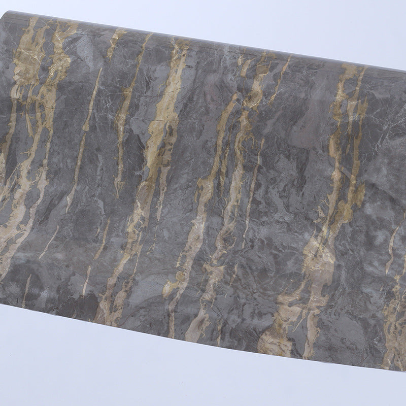 Fashion Butterfly Titanium Steel Necklace with Marble Pattern PVC Decorative Film