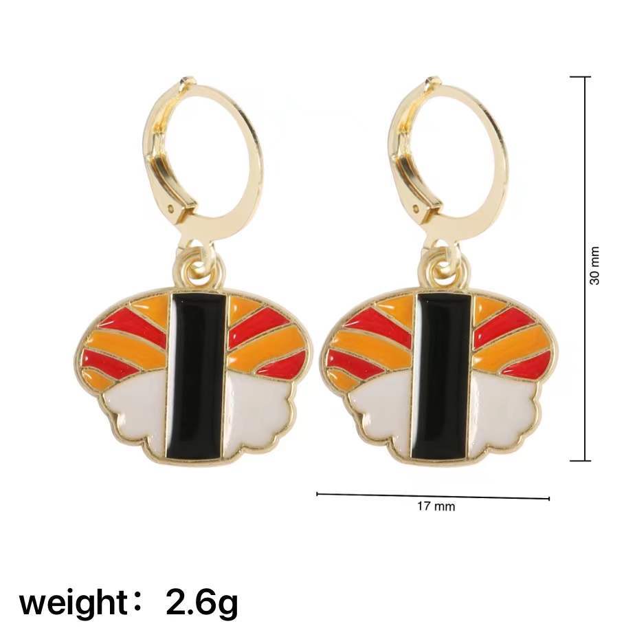 Creative Butterfly Flower Smiley Face Leaf Drop Earrings