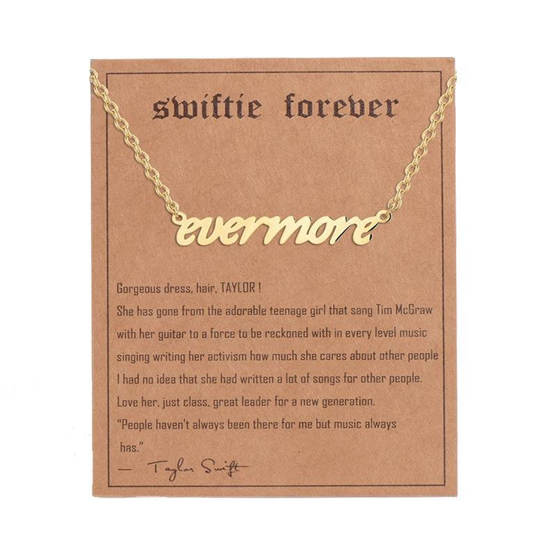 Simple Letter Stainless Steel Pendant Necklace - Gold Plated Fashion Accessory