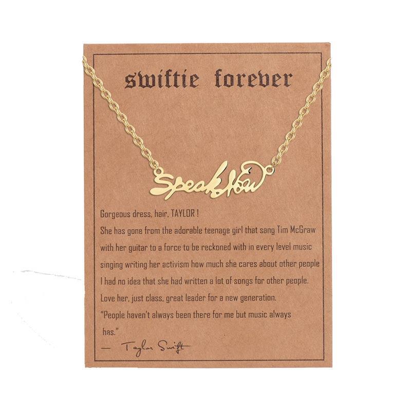 Simple Letter Stainless Steel Pendant Necklace - Gold Plated Fashion Accessory