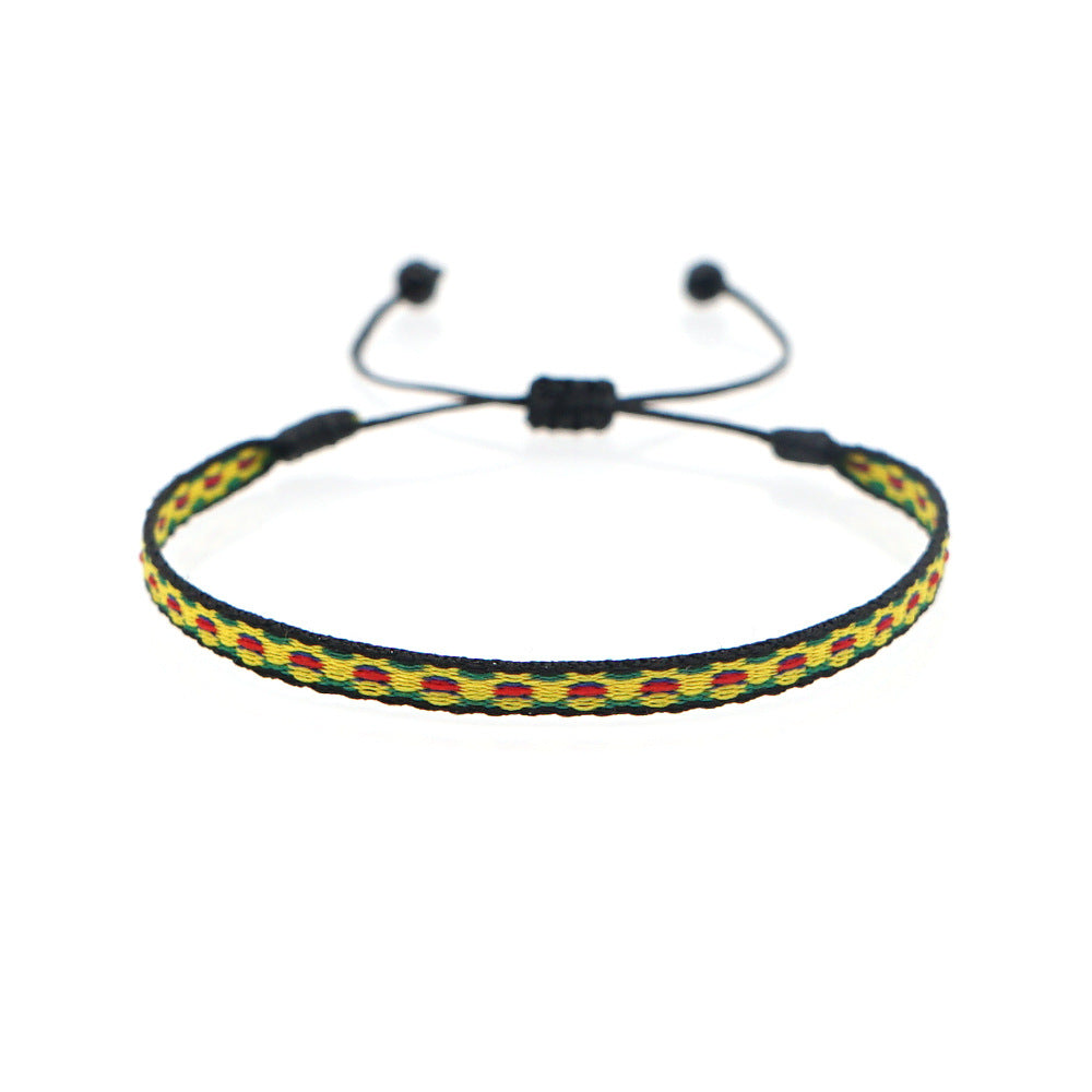 Spanish Vintage Palace Pattern Bohemian & Nepalese Handmade Woven Bracelet