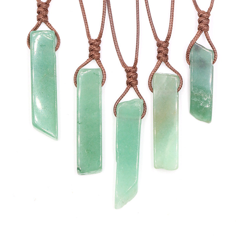 Amethyst and Red Agate Irregular Gemstone Pendant Necklace