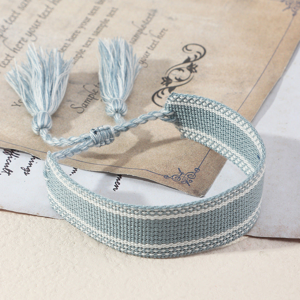 Retro Bohemian Handwoven Tassel Bracelet