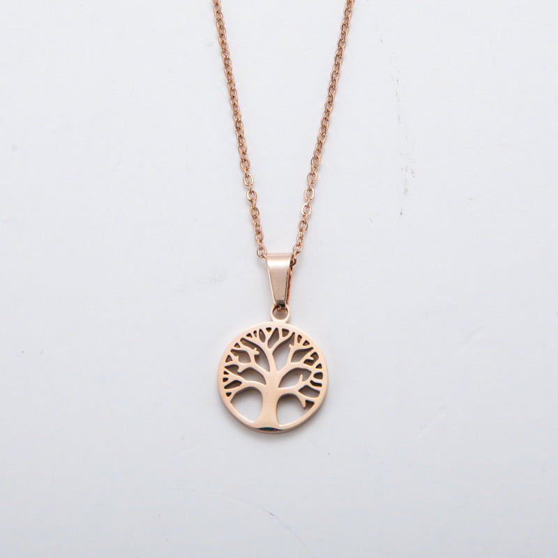Fashion Tree of Life Stainless Steel Pendant Necklace