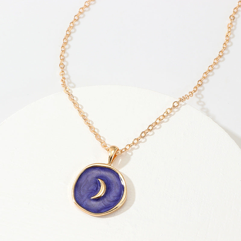 Fashion Stars Moon Heart Pendant Necklace