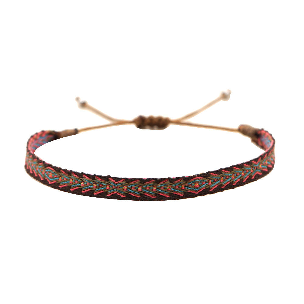 Spanish Vintage Palace Pattern Bohemian & Nepalese Handmade Woven Bracelet