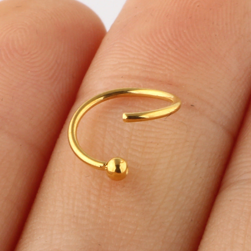 Ethnic Flower Stainless Steel Stud and Hoop Piercing Jewelry