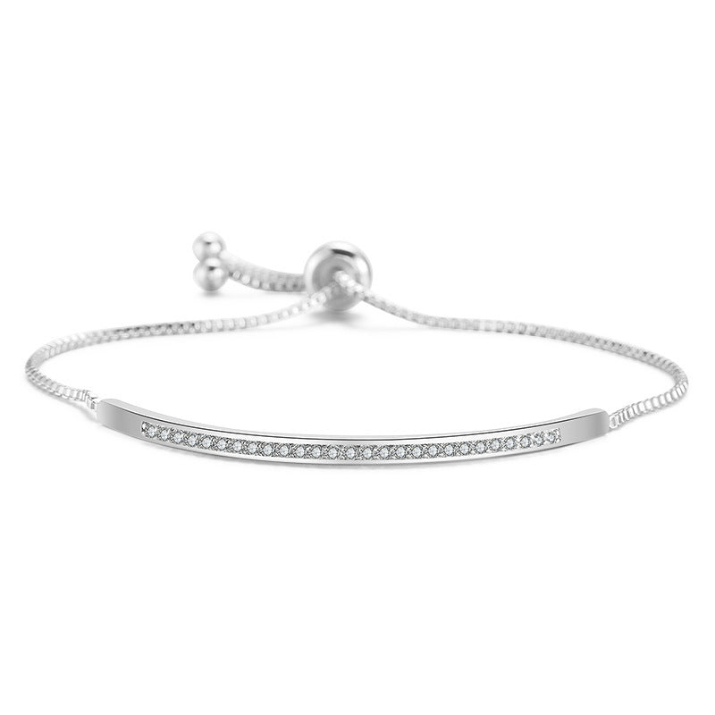 Fashion Geometric Rhinestone Adjustable Women's Bracelet