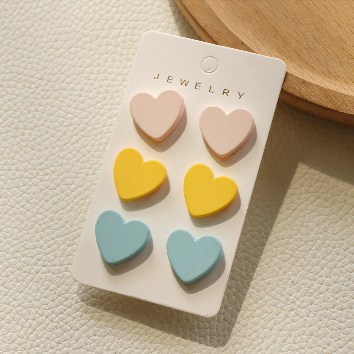 Fashion Leopard Heart Shape Acrylic Earrings Set for Women