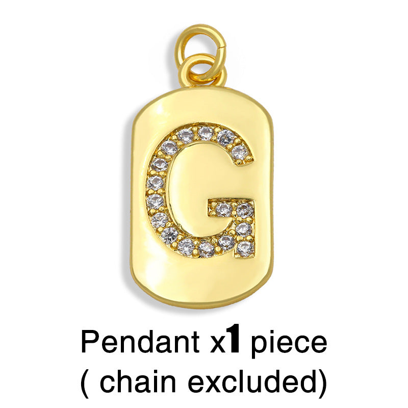 Hip-hop Retro 26 Letters Pendant Necklace