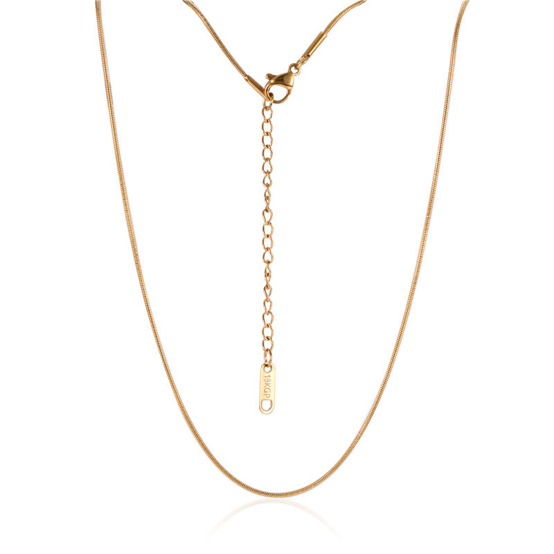 Fashion Minimalist Stainless Steel Snake Chain Necklace